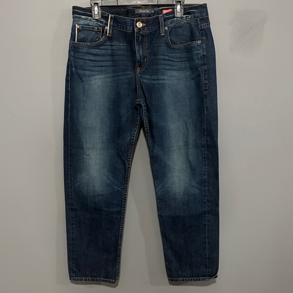 Level 99 Women’s Dark Blue Relaxed Lily Straight Leg Jeans